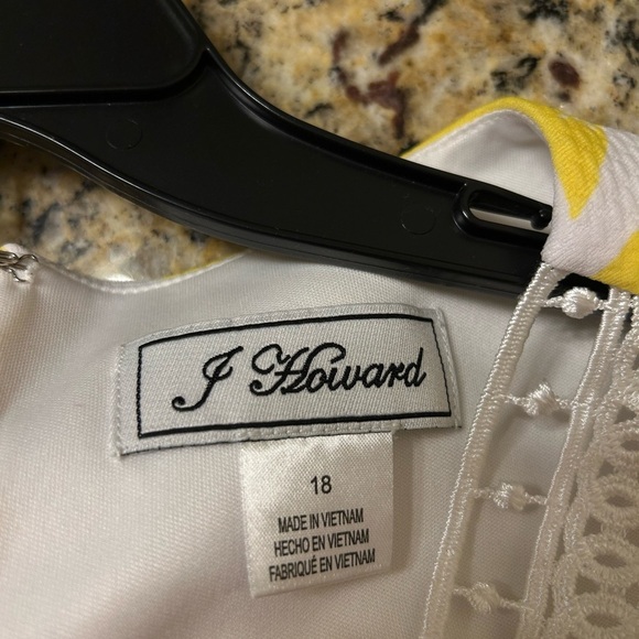 J Howard Sunny Yellow Floral Mini Dress - Picture 5 of 5